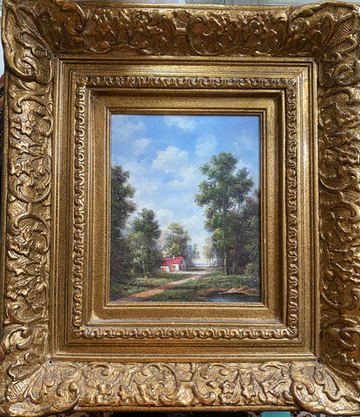 P. Sonige, A Summer Day, Original  Oil, 20” x 18”-EZ Jewelry and Decor