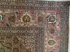 Persian Tabriz Mahi Rug, Hand Knotted Rug, Silk & Wool, 6'6"x6'6"-EZ Jewelry and Decor