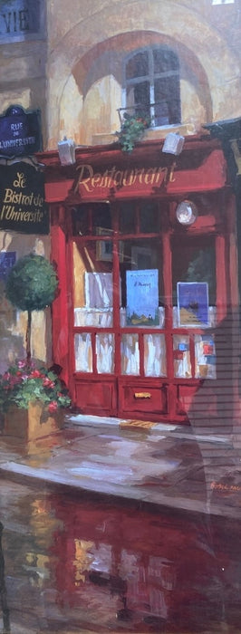 Beautiful art print Framed C-Print artwork, In Street, 39.5” x 13.5”.-EZ Jewelry and Decor