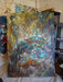 Blue Dome, Original Oil Painting.  Masque Abstract Painting, By R.Mansourkhani, 68" H x 49.5" W-EZ Jewelry and Decor