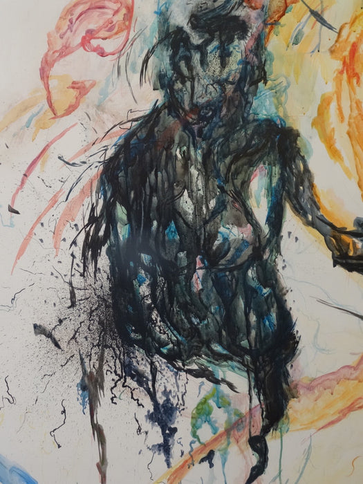 Roya Mansourkhani, Forbidden Dream, Water-mix Media on Paper,2013-EZ Jewelry and Decor