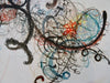 Original Abstract Art, Dancing with Words, mix media , By R. Mansourkhani,30" x 47.5"-EZ Jewelry and Decor
