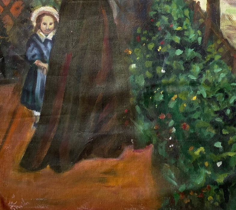 Shaida, After impressionism, Oil, 30.5” x 23”-EZ Jewelry and Decor