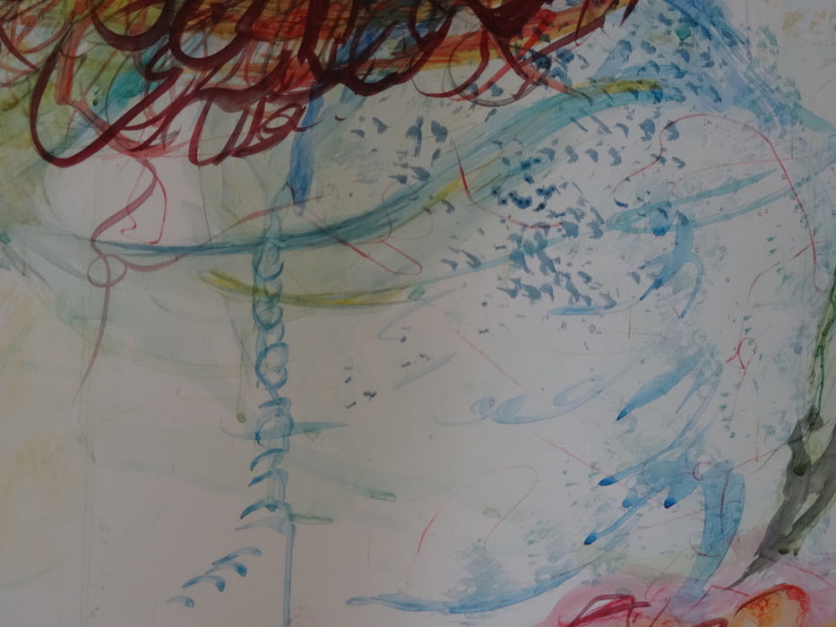 Roya Mansourkhani, Forbidden Dream, Water-mix Media on Paper,2013-EZ Jewelry and Decor