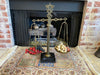 Large Vintage Brass Scale on Marble Base-EZ Jewelry and Decor