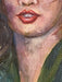 Portrait Oil Painting "Girl in Wind", Framed Original Oil Painting by R.Mansourkhani, 24” x 20”-EZ Jewelry and Decor