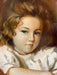 A. Sinar, Young Girl In Chair, oil, 49” x 37”x 3.5"-EZ Jewelry and Decor
