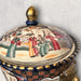 Vintage Chinese Porcelain Hand-painted Decorative Tureen with Lion Shape Handles. 11in x12in-EZ Jewelry and Decor