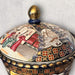Vintage Chinese Porcelain Hand-painted Decorative Tureen with Lion Shape Handles. 11in x12in-EZ Jewelry and Decor