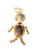 14K Gold Three People Pendants/Charm With Colored Gemstone . vintage-EZ Jewelry and Decor