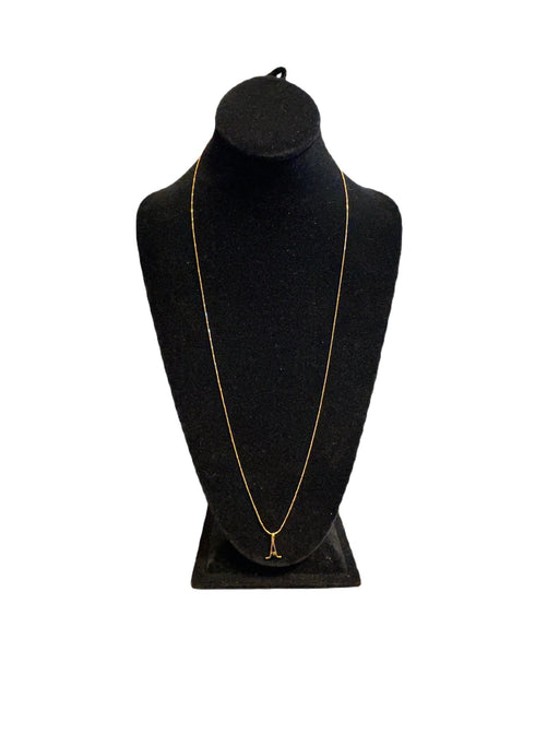 Vintage 24k Gb Chain W/1/20 14k Gf Pendant Necklace, Gift Boxed , 29"chain-EZ Jewelry and Decor