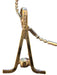 Vintage 24k Gb Chain W/1/20 14k Gf Pendant Necklace, Gift Boxed , 29"chain-EZ Jewelry and Decor