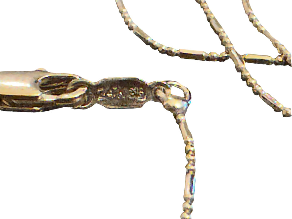 Vintage 24k Gb Chain W/1/20 14k Gf Pendant Necklace, Gift Boxed , 29"chain-EZ Jewelry and Decor