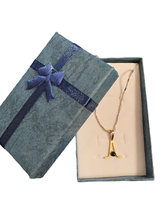 Vintage 24k Gb Chain W/1/20 14k Gf Pendant Necklace, Gift Boxed , 29"chain-EZ Jewelry and Decor