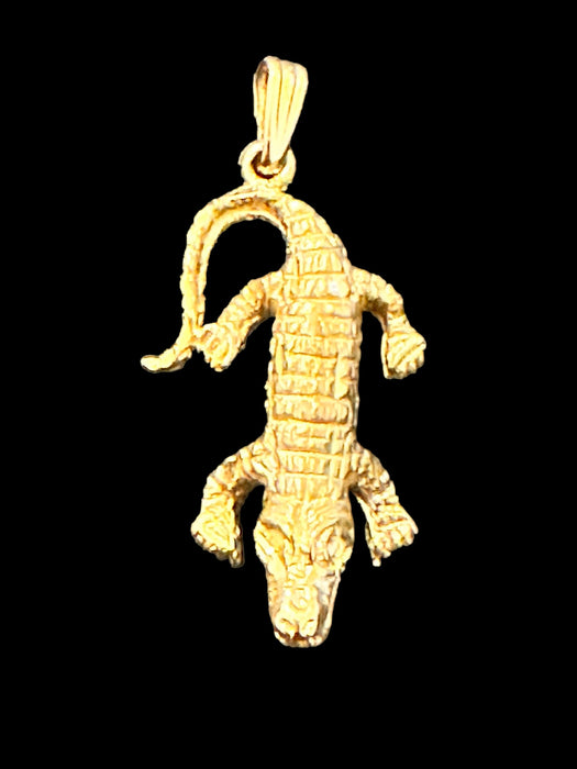 Exquisite14K Gold Alligator Italian Twisted Necklace 18”.-EZ Jewelry and Decor