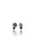 18K Zircon Stud Earrings 0.80 CTW Blue Small Gold Stud Earrings with Gem-EZ Jewelry and Decor