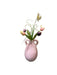 Pink Ceramic Vase with Artificial Flowers, Vase 9” T-EZ Jewelry and Decor