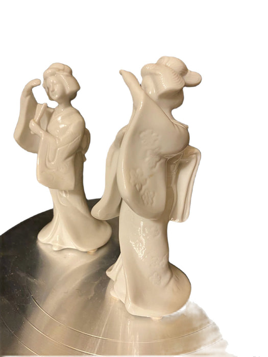 A pair of Homco Porcelain Geishas Dance . 7”.5-EZ Jewelry and Decor