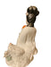 Vintage Chinese Lady Playing Flute, Hand crafted Porcelain Asian Figurine. signed. 10.5"-EZ Jewelry and Decor