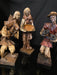 Vintage 3pc Folk Art Figurines,Paper Mache Figures.-EZ Jewelry and Decor