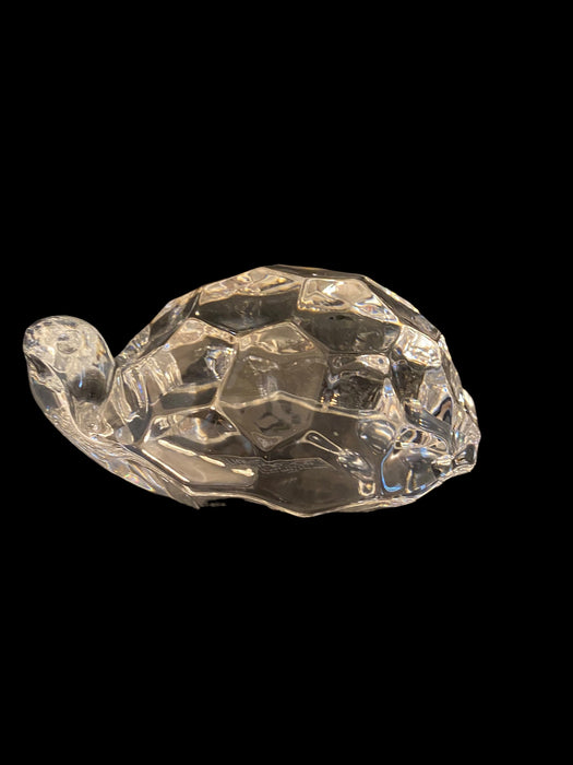 Vintage Glass Turtle Figurine The Toscany Collection, 6” x 2.75”-EZ Jewelry and Decor