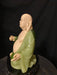 Artificial Jade Buddha, Green and Beige Fat Buddha, 9.5"-EZ Jewelry and Decor