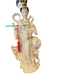 Geisha Playing Flute Porcelain Figurine Handcrafted, Hand Painted Signed 17"T-EZ Jewelry and Decor