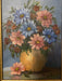 Mary Handers, Beautiful Flowers, Framed Original Oil Painting. 9” x 12”.-EZ Jewelry and Decor