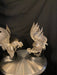 Roosters’ Fight, Two Sculptures, 9.5” tall, Hand crafted-EZ Jewelry and Decor