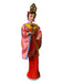 Vintage Geisha Doll , In traditional Kimono, Detailed, Taiwan Lady in Red & Pink, 15”-EZ Jewelry and Decor