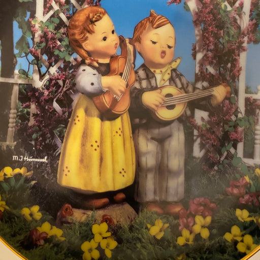 Vintage The Danbury Mint-  M I Hummel Plate- “Little Companions” Collection. Little Musicians-EZ Jewelry and Decor