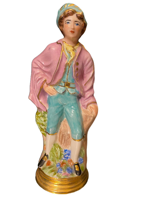 German Style Figurine , A Dutch man, Dresden Style Porcelain, 7.75”-EZ Jewelry and Decor