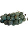 Vintage Handcrafted Green Agate stone Grapes With Silverish Leaf, 6” x 2.75”-EZ Jewelry and Decor