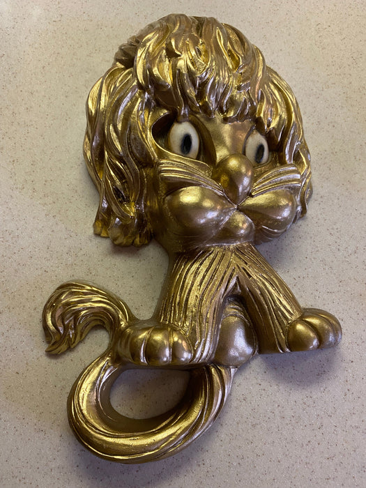 Vintage 2pc Mid Century Lion Theme Wall Decor By Universal-EZ Jewelry and Decor