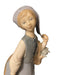 Vintage Lladro Porcelain Woman With Scarf - #5024 - Retired 1985 - Hand made in Spain .9 In-EZ Jewelry and Decor