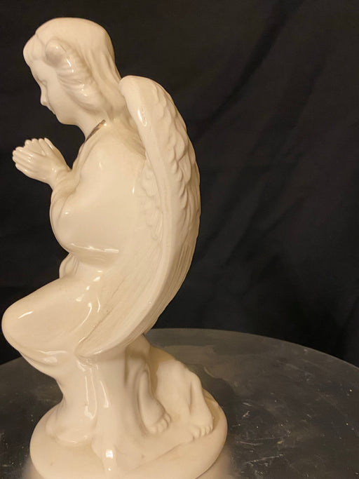 Vintage Porcelain a pair of Angel Figurines, Kneeling Angel, 8.5”-EZ Jewelry and Decor