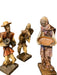 Vintage 3pc Folk Art Figurines,Paper Mache Figures.-EZ Jewelry and Decor