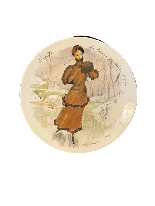 Les Femmes du Siecle - Women of the Century, 1978,  Collette, la Femme Sportive, Numbered with certificateVintage Fine China Plate, 8.25”-EZ Jewelry and Decor