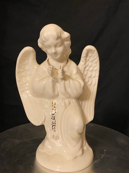 Vintage Porcelain a pair of Angel Figurines, Kneeling Angel, 8.5”-EZ Jewelry and Decor