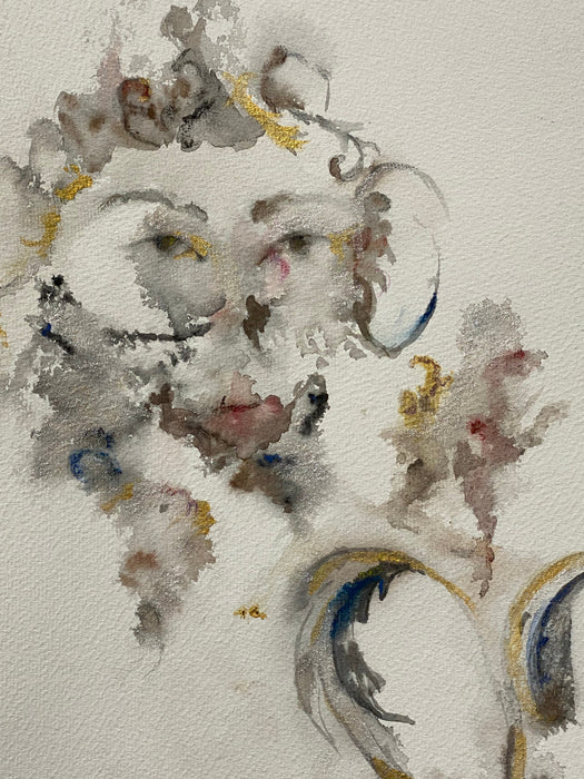 Roya Mansourkhani, Untitled, Watercolor-EZ Jewelry and Decor