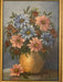 Mary Handers, Beautiful Flowers, Framed Original Oil Painting. 9” x 12”.-EZ Jewelry and Decor