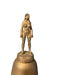 Vintage Nude Lady Figural Handle Brass Bell 4 5/8in Tall-EZ Jewelry and Decor