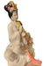 Vintage Chinese Lady Playing Flute, Hand crafted Porcelain Asian Figurine. signed. 10.5"-EZ Jewelry and Decor