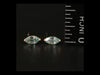 18K Zircon Stud Earrings 0.80 CTW Blue Small Gold Stud Earrings with Gem-EZ Jewelry and Decor