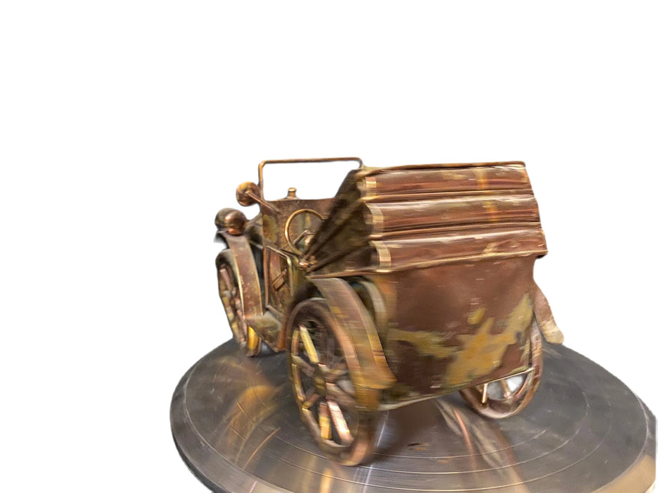 Vintage Metal Jalopy Car, Music Box, 6” x 12”-EZ Jewelry and Decor