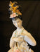 Vintage Geisha with Basket of Flowers Handcrafted, Hand Painted, Porcelain Statue, Signed By a Chinese Master.-EZ Jewelry and Decor