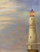 Light House and Boat, Acrylic painting Framed Original Painting. 20” x 16”-EZ Jewelry and Decor