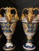 A Pair of Vintage Chinese Vases, Hand Crafted, Hand Painted, 1950s-EZ Jewelry and Decor