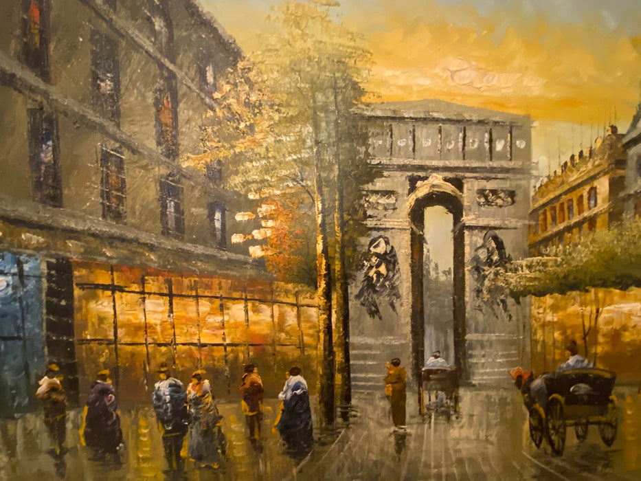 C. Kuij, Champs-Élysées, oil paining, 24”x36-EZ Jewelry and Decor