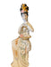 Vintage Geisha with Basket of Flowers Handcrafted, Hand Painted, Porcelain Statue, Signed By a Chinese Master.-EZ Jewelry and Decor